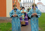 Преосвященнейший Мстислав, епископ Тихвинский и Лодейнопольский, возглавил торжества по случаю престольного праздника в Тихвинском Успенском мужском монастыре